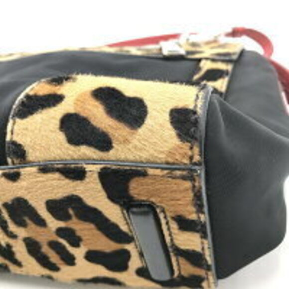 Prada satchel bag ostrich pony hair trim - Picture 4 of 10